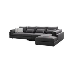 mẫu sofa góc nỉ kích thước lớn SNL 04
